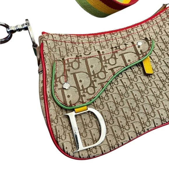 Dior Multicolor Crossbody Bag with Yellow Accent - Picture 4 of 13